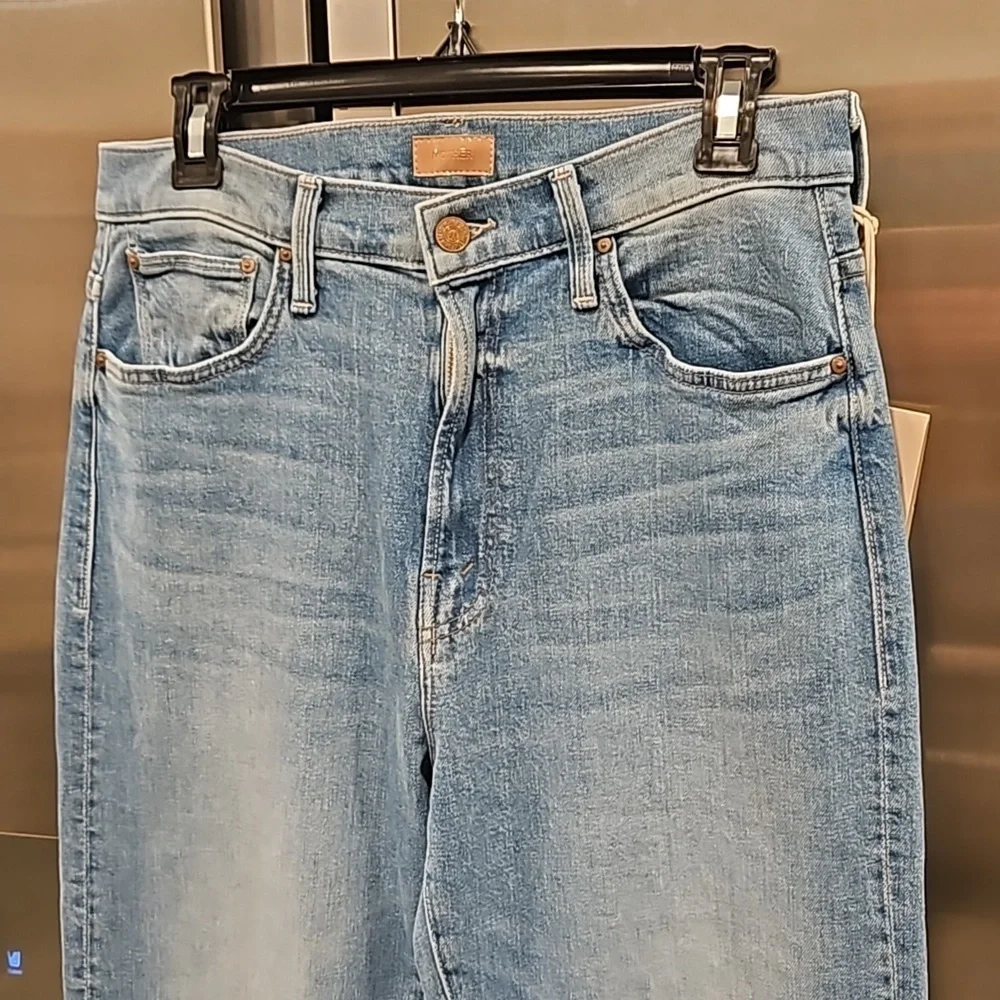 💕MOTHER💕 Ditcher Zip Flood Jeans ~ Love On The Beat 26 NWT - Picture 13 of 16